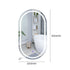 LED Wall Mirror Oval Anti-fog Bathroom Mirrors Makeup Light 50x90cm