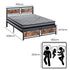 Metal Bed Frame Mattress Base Set Wood King Double Queen Pocket Spring HD Foam K