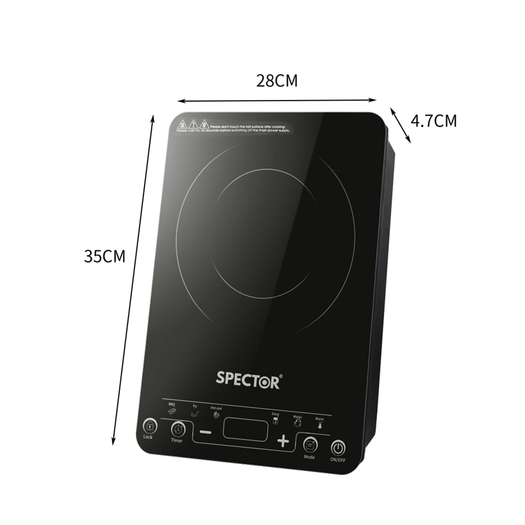 Electric Induction Cooktop Touch Screen Cook Top 220V 240V Kitchen Cooker 2000W