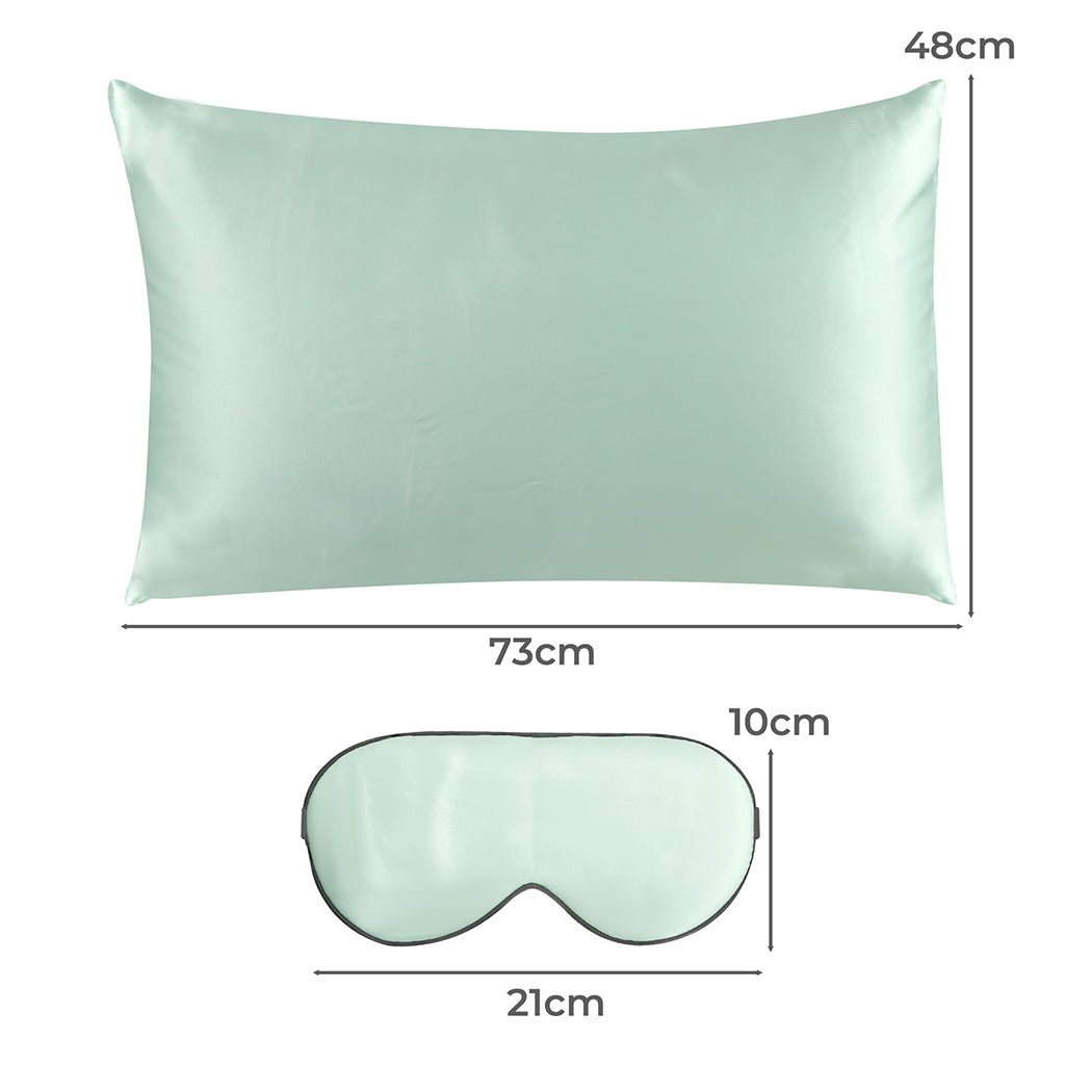 100% Mulberry Silk Pillow Case Light Green