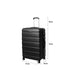 28" Luggage Suitcase Trolley Travel Packing Lock Hard Shell Black