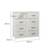 Storage Cabinet Tower Chest of Drawers Dresser Tallboy 8 Drawer Beige