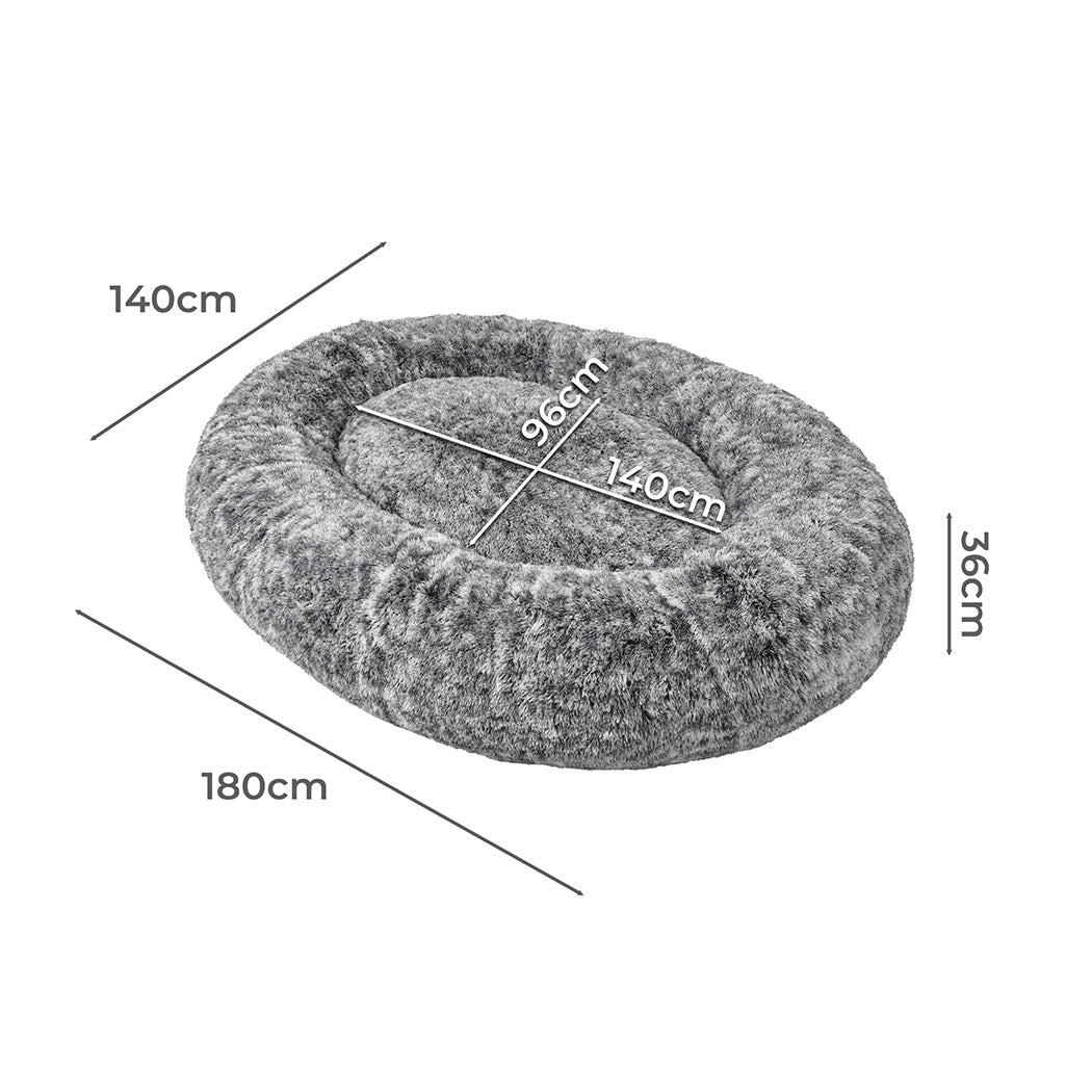 Memory Foam Pet Bed Grey Charcoal