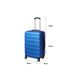 24" Luggage Suitcase Trolley Travel Packing Lock Hard Shell Blue