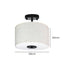 Ceiling Pendant Light 28cm Led Modern Lamp Home Lighting Linen Shade