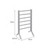 Electric Heated Towel Rail Rack Dryer Warmer Aluminium 6 Rungs Bathroom Laundry