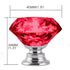 10 Pcs 40mm Red Diamond Shape Glass