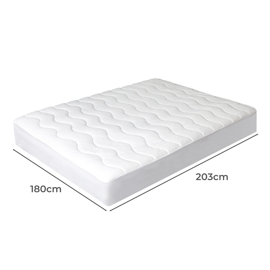 Cool Mattress Topper Protector Summer Bed Pillowtop Pad King Cover