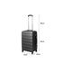 20" Luggage Suitcase Trolley Travel Packing Lock Hard Shell Dark Grey