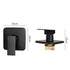 Bathroom Shower Mixer Tap Brass Square Bath Tap faucet Wall Mounted Black