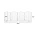 Wooden Pet Gate Dog Fence Safety Stair Barrier Security Door 4 Panels White