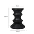 Side Table Geometric Chess Shape Magnesia Stool Stone Style Top 31cm