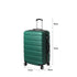 28" Luggage Suitcase Trolley Travel Packing Lock Hard Shell Green