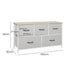 Storage Cabinet Tower Chest of Drawers Dresser Tallboy 5 Drawer Beige