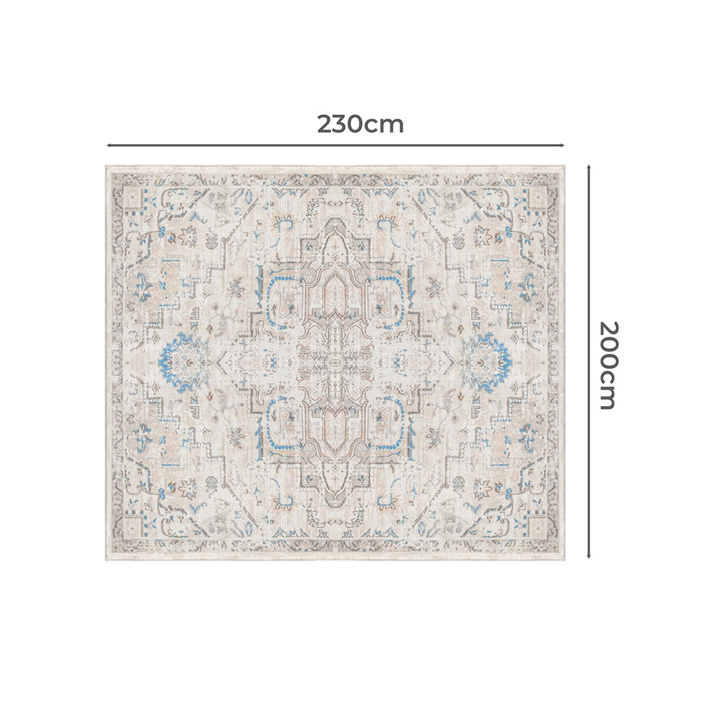 Floor Rug Area Rug Large Mat Carpet Short Pile Modern Mat 200X230cm