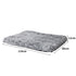 Replaceable Pet Bed Cover Plush Warm Soft Washable Charcoal L