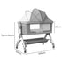 Baby Cot Bed Crib Portable Bassinet Safety Fence Adjustable Beside