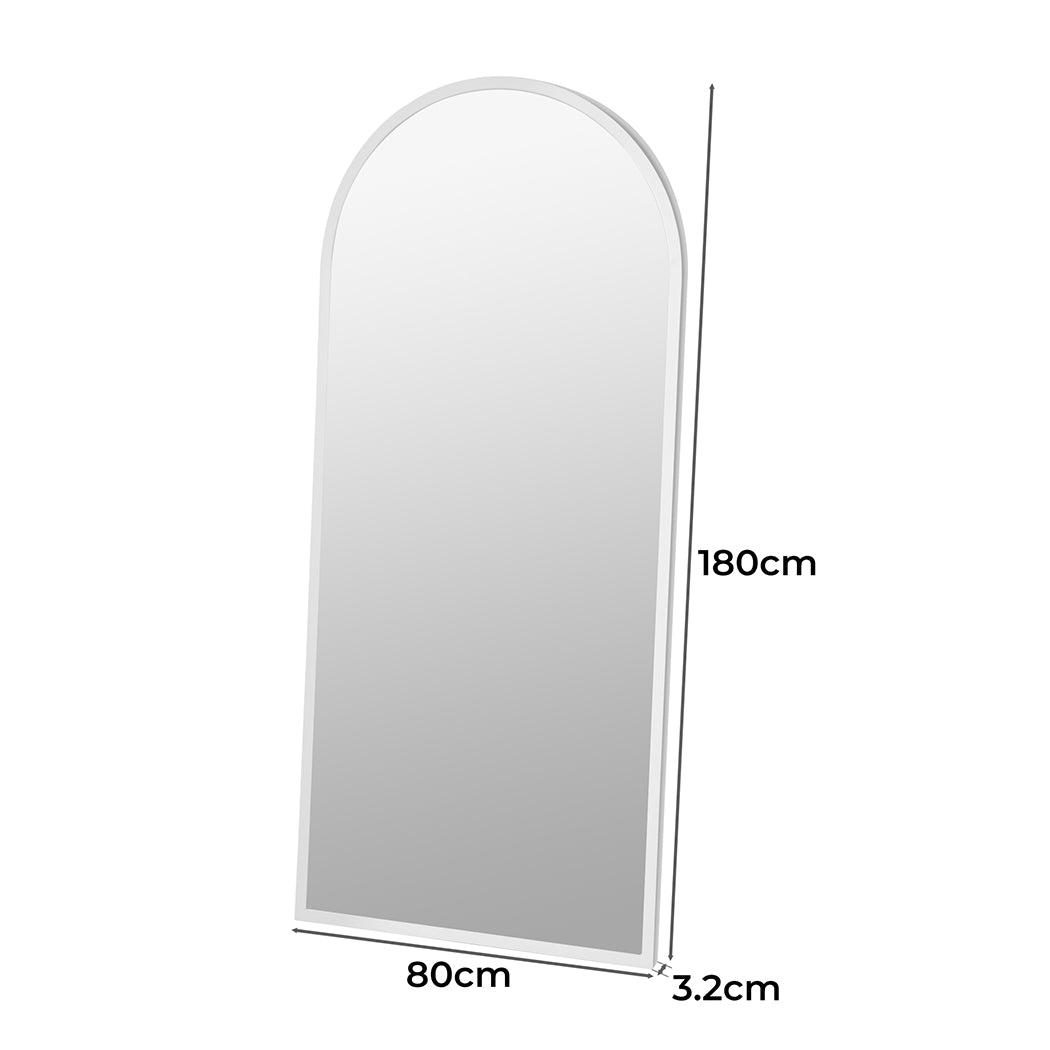 Large Full Length Floor Mirror Dressing Free Standing Framed Leaner White
