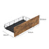 4 Queen Bed Frame Storage Drawers Metal Wooden Wood Bonus Bottom Mat