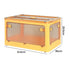 Storage Organiser Large Box  Stackable Containers 5 Side Open Foldable Wheels