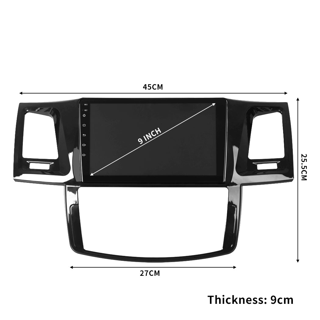 Hilux Car Stereo Head Unit GPS Carplay Wifi Android 11 Toyota Fortuner 2007-2015