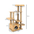 Cat Tree Scratching Post Scratcher Cats Tower Wood Condo Toys House 130cm