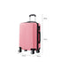 28" Luggage Suitcase Trolley Travel Packing Lock Hard Shell Rose Gold