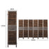 6 Panel Room Divider Folding Screen Privacy Dividers Stand Wood Brown