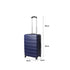 20" Luggage Suitcase Trolley Travel Packing Lock Hard Shell Navy