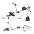 Hydraulic Rowing Machine 12 Levels Resistance Cardio Exercise Fit Home