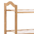 Bamboo Shoe Rack Storage Wooden Organizer Shelf Stand 5 Tiers Layers 70cm