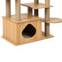 Cat Tree Scratching Post Scratcher Cats Tower Wood Condo Toys House 130cm