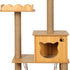 Cat Tree Scratching Post Scratcher Cats Tower Wood Condo Toys House 132cm