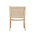 Foldable Single Deck Chair Solid Ash Wood Kraft Rope Paper Woven Seat