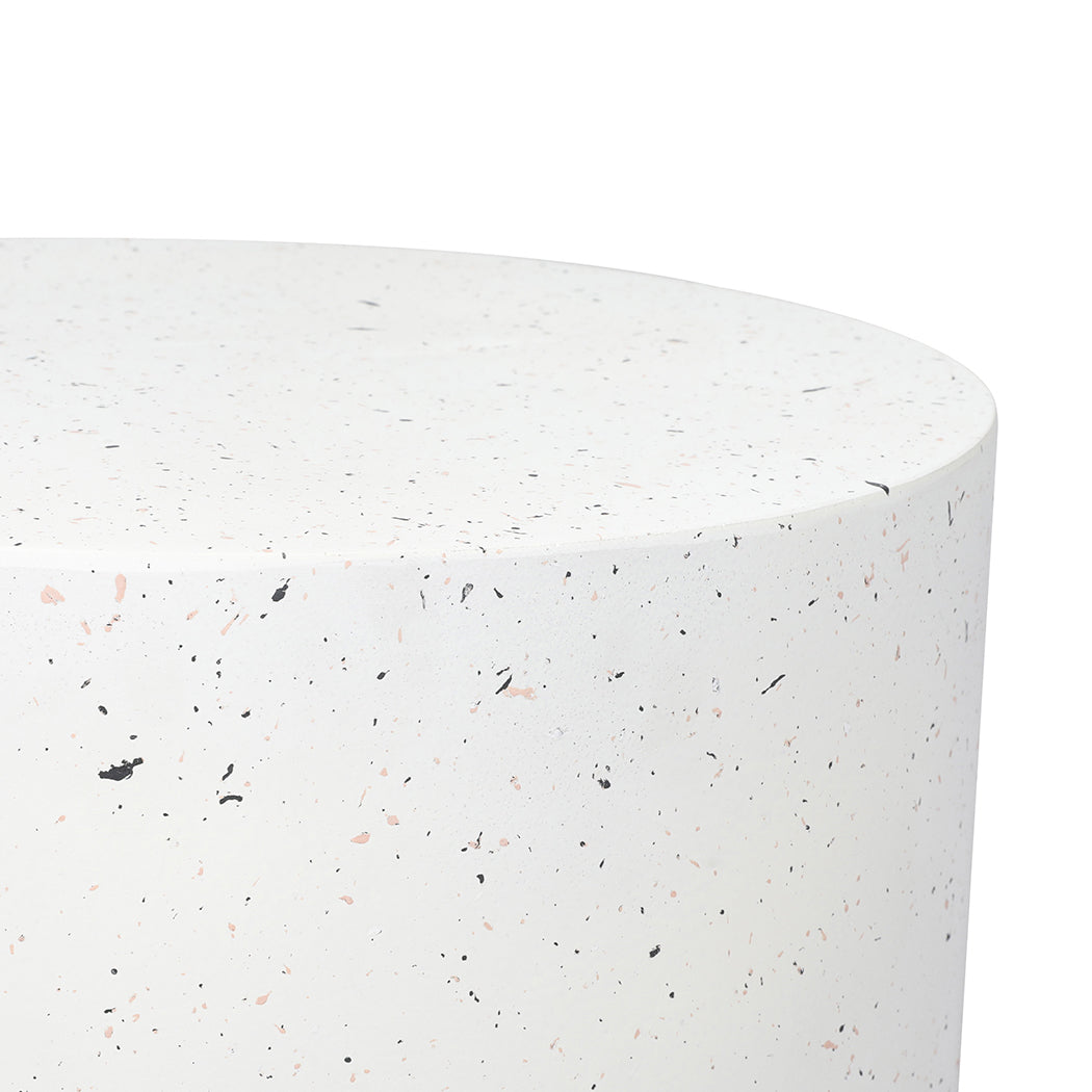 Side Table Terrazzo Round Side Table Magnesia Stone Concrete Stool