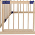 Kids Playpen Wooden Baby Safety Gate Fence Child Play Game Toy Security L