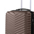 28" Luggage Suitcase Trolley Travel Packing Lock Hard Shell Coffee