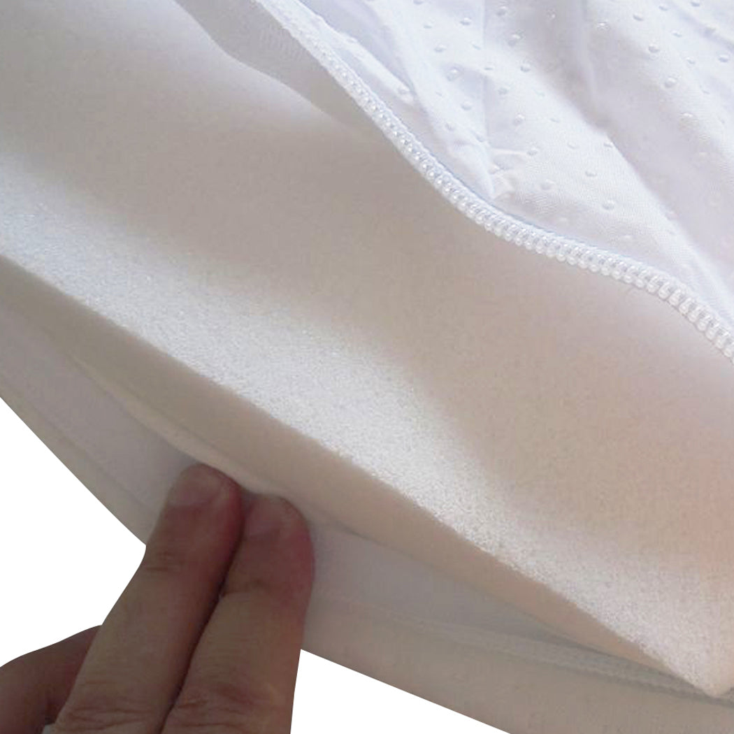 7cm Memory Foam Bed Mattress Topper Polyester Underlay Cover Queen