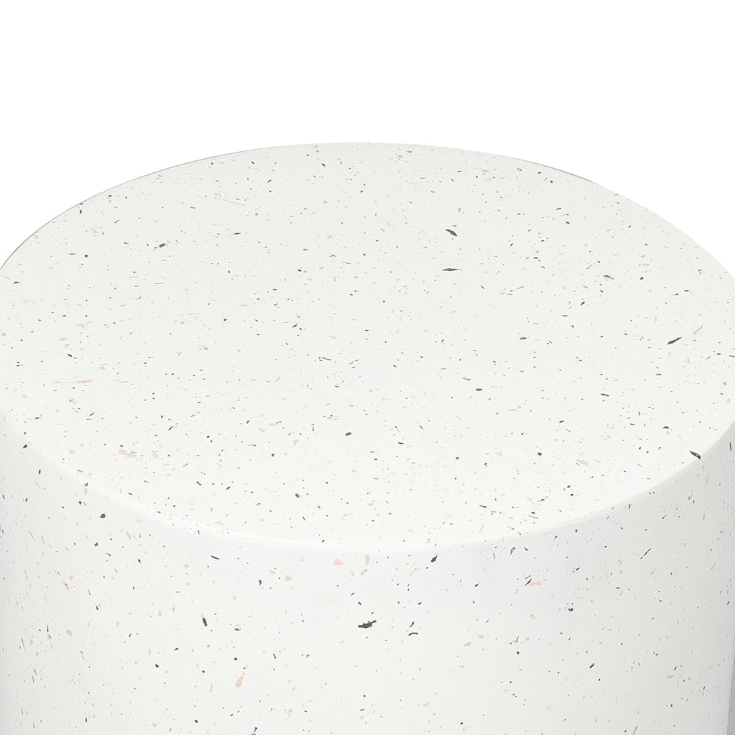 Side Table Terrazzo Round Side Table Magnesia Stone Concrete Stool