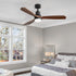 52'' Wood Ceiling Fan DC Motor with LED Light Remote Control 3 Blades