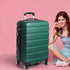 24" Luggage Suitcase Trolley Travel Packing Lock Hard Shell Green