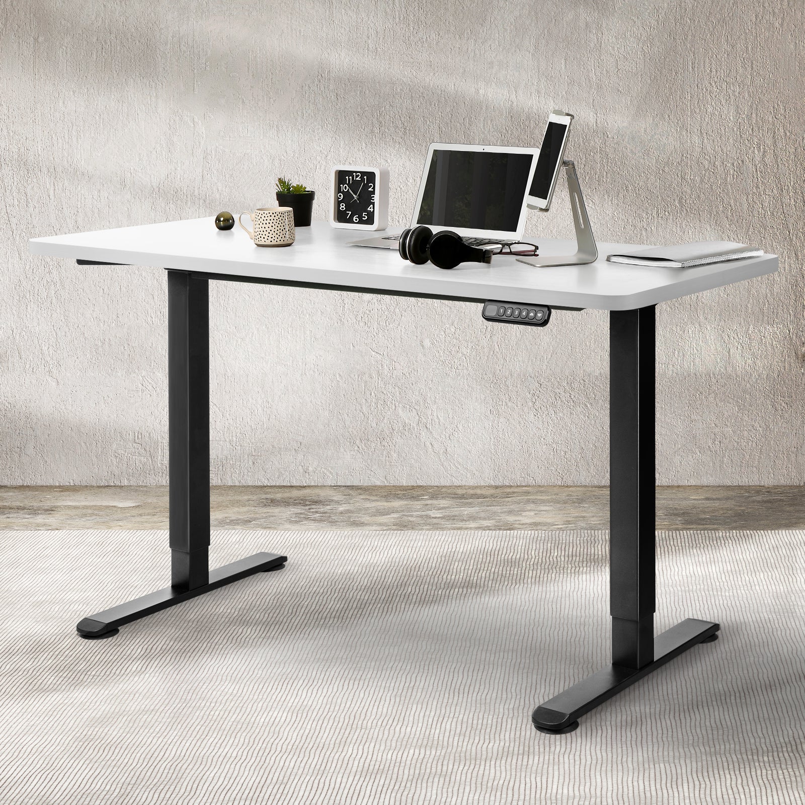 Desktop For Motorised Adjustable Desk Electric Sit Stand Table 140X70CM