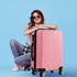 28" Luggage Suitcase Trolley Travel Packing Lock Hard Shell Rose Gold