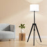 Wooden Floor Lamp Modern Tripod Shaded Night Light Adjustable Home Decor