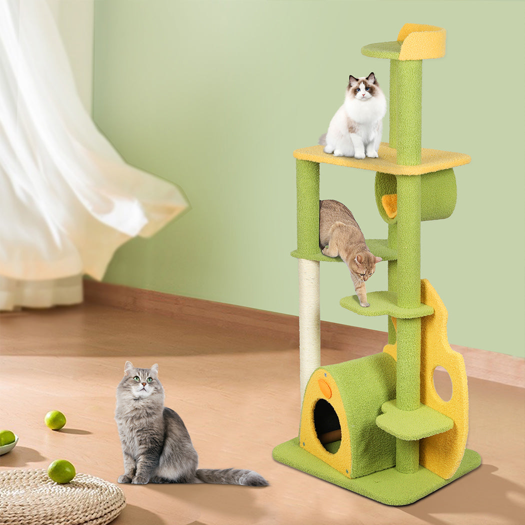 Cat Tree Kitten Furniture Condo Scratching Post Scratcher Multi-Level