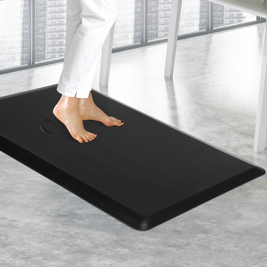 Anti Fatigue Mat Standing Desk Rug Kitchen Home Office Foam Black 50x80