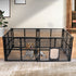 Pet Playpen Foldable Protable Dog Play Pens Plastic Garden Outdoor 6 Panels