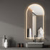 Arch Wall Mirror  LED Lighted Anti-fog Bathroom Mirrors Makeup 60x100cm