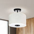 Ceiling Pendant Light 28cm Led Modern Lamp Home Lighting Linen Shade