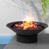 2IN1 Steel Fire Pit Bowl Firepit Garden Outdoor Patio Fireplace Heater 70